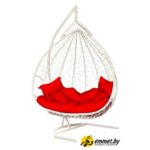 Подвесное кресло LetoLux Dublin (белый/красный)