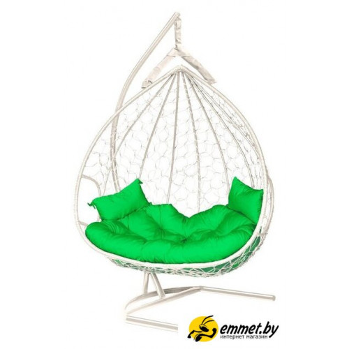 Подвесное кресло LetoLux Dublin (белый/зеленый)