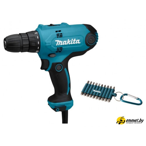 Дрель-шуруповерт Makita DF0300X3 (набор оснастки)