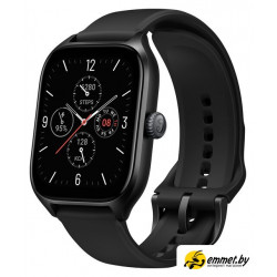 Умные часы Amazfit GTS 4 (черный, с черным ремешком из фторэластомера)