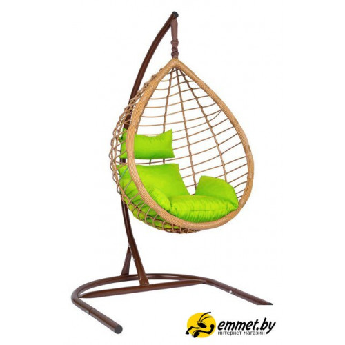 Подвесное кресло LetoLux Bali (коричневый/зеленый)