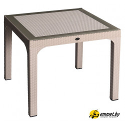 Стол Holiday Rattan Comfort 90x90 (капучино)