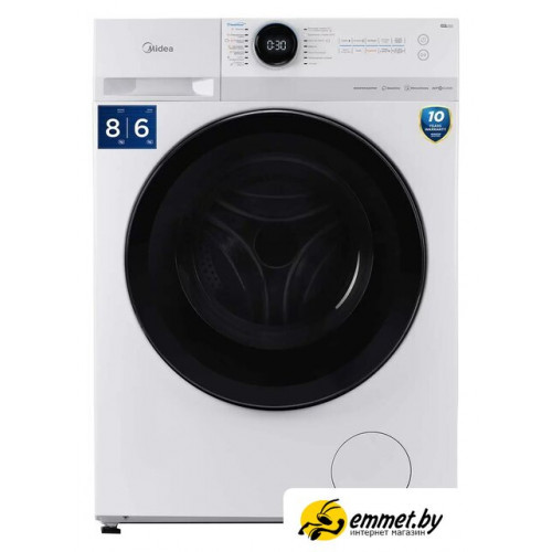Стирально-сушильная машина Midea Lunar MF200D80WBS/W-RU