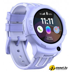 Детские умные часы Elari KidPhone 4G Wink (сиреневый)