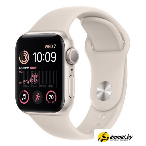 Умные часы Apple Watch SE 2 40 мм (алюминиевый корпус, звездный свет/звездный све