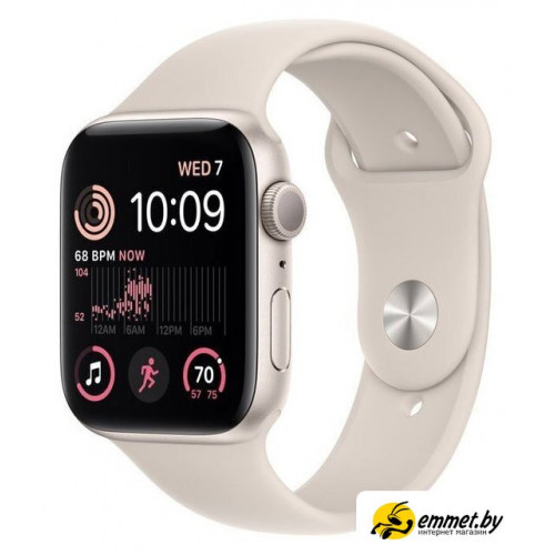 Умные часы Apple Watch SE 2 44 мм (алюминиевый корпус, звездный свет/звездный све