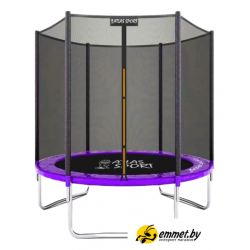 Батут Atlas Sport 140 см - 4.5ft (внешняя сетка, сливовый)