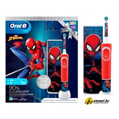 Электрическая зубная щетка Oral-B Spiderman D100.413.2KX 4210201419686