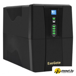 Источник бесперебойного питания ExeGate SpecialPro UNB-600.LED.AVR.2SH.RJ.USB EX292764RUS