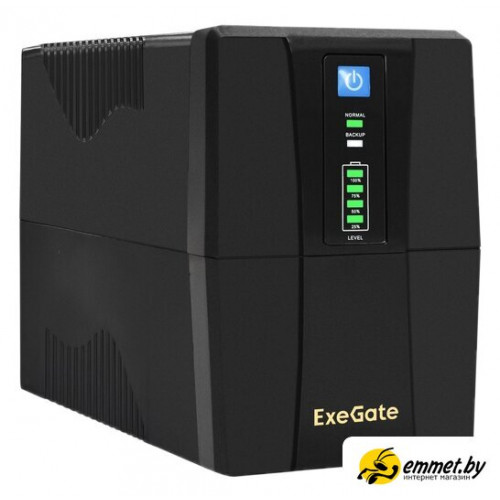 Источник бесперебойного питания ExeGate SpecialPro UNB-600.LED.AVR.2SH.RJ.USB EX292764RUS