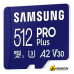 Карта памяти Samsung PRO Plus microSDXC 512GB MB-MD512SA/EU (с адаптером)