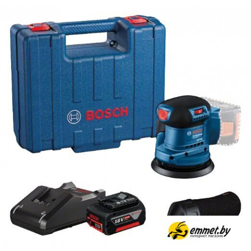 Эксцентриковая шлифмашина Bosch GEX 185-LI Professional 06013A5021 (с 1-м АКБ, кейс)