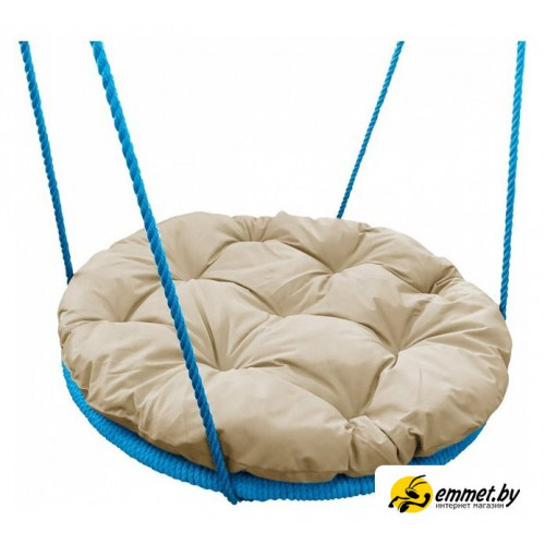 Подвесное кресло M-Group Гнездо в оплетке 0.8м 17059901 (бежевая подушка)