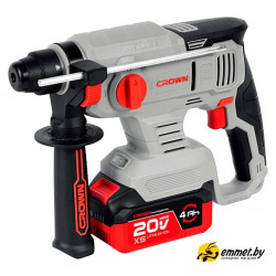 Перфоратор Crown CT28010XS-4 BMC (с 2-мя АКБ)