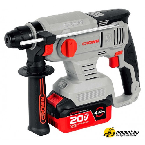 Перфоратор Crown CT28010XS-4 BMC (с 2-мя АКБ)