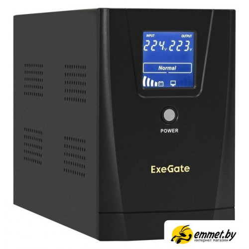 Источник бесперебойного питания ExeGate SpecialPro Smart LLB-2000.LCD.AVR.4C13.RJ.USB EX292631RUS
