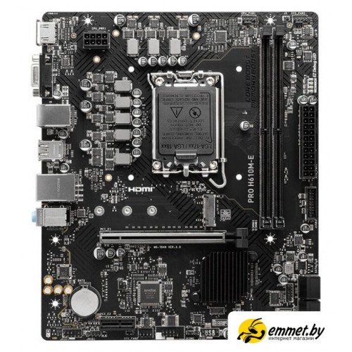 Материнская плата MSI PRO H610M-E