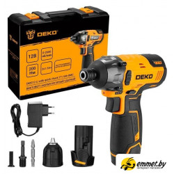 Винтоверт Deko DKIS12-Li Set 063-4390 (с 2-мя АКБ, кейс)