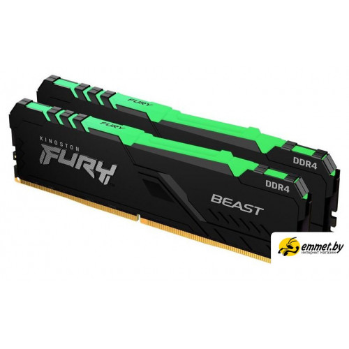 Оперативная память Kingston FURY Beast RGB 2x16ГБ DDR4 3200МГц KF432C16BB12AK2/32