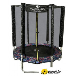 Батут Calviano Smile 140 см-4.5FT с внешней сеткой складной