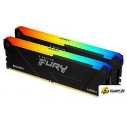 Оперативная память Kingston FURY Beast RGB 2x32ГБ DDR4 3600 МГц KF436C18BB2AK2/64