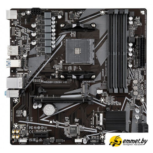 Материнская плата Gigabyte A520M DS3H V2 (rev. 1.1)