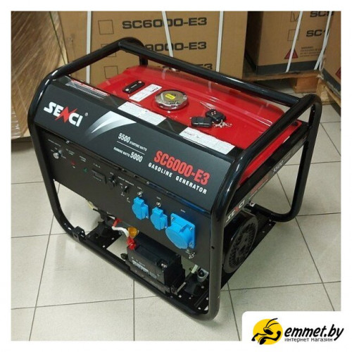 Бензиновый генератор SENCI SC6000-E3
