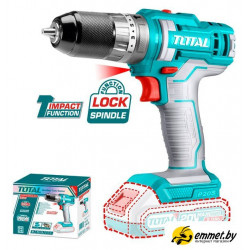 Ударная дрель-шуруповерт Total TIDLI201455 (без АКБ, набор оснастки)