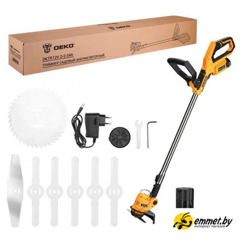 Триммер Deko DKTR12V 063-4238-2 (с 2-мя АКБ)
