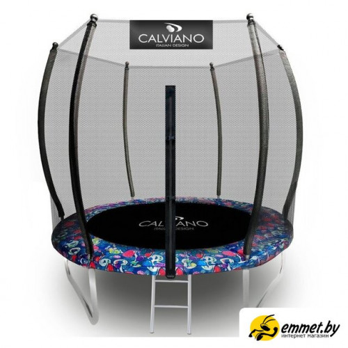 Батут Calviano Outside Master Smile 252 см - 8ft (внешняя сетка, с лестницей)