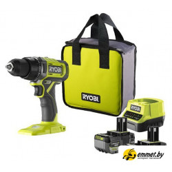 Дрель-шуруповерт Ryobi RDD18-2C52S 5133005522 (с 2-мя АКБ 2 Ач+5 Ач, сумка)
