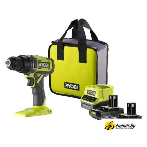 Дрель-шуруповерт Ryobi RDD18-2C20S 5133005520 (с 2-мя АКБ 2 Ач, сумка)