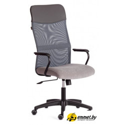 Офисное кресло TetChair Practic флок/кожзам (серый)