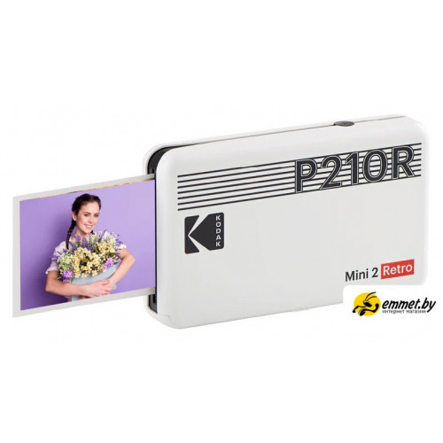 Мобильный фотопринтер Kodak Mini 2 Retro P210R W