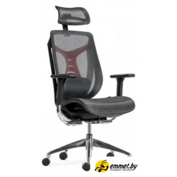 Игровое (геймерское) кресло SitUp Barracuda Chrome (сетка Dark Gray/ткань Dark Gray)