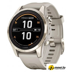 Умные часы Garmin Fenix 7S Pro Sapphire Solar (мягкое золото/песок)