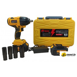 Гайковерт Edon AAW-21/600BL (с 2-мя АКБ, кейс, набор оснастки)