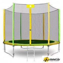 Батут Alpin ATGY-252 2.52 м с защитной сеткой и лестницей