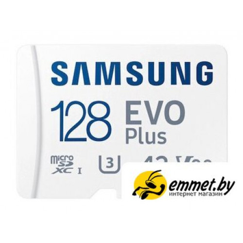 Карта памяти Samsung EVO Plus 2024 microSDXC 128GB (с адаптером)