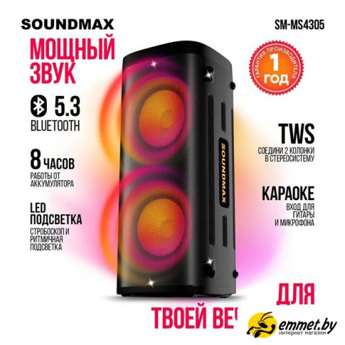 Патибокс Soundmax SM-MS4305