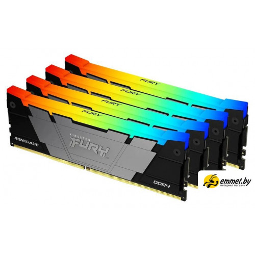 Оперативная память Kingston FURY Renegade RGB 4x16ГБ DDR4 3200 МГц KF432C16RB12AK4/64