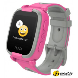 Детские умные часы Elari KidPhone 2 (розовый/серый)