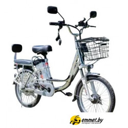 Электровелосипед AVM E-ALFA 20 (серебристый)
