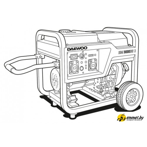 Дизельный генератор Daewoo Power DDAE 9000DXE-3(2024)