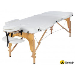 Массажный стол Atlas Sport 60 см складной 3-с деревянный (белый)