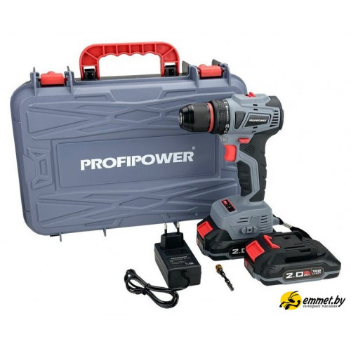 Дрель-шуруповерт Profipower MKBL-18B (с 2-мя АКБ, кейс)